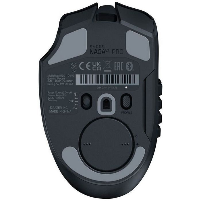 Razer Naga V2 Pro Gaming Mouse USB/Bluetooth - black RZ01-04400100-R3G1