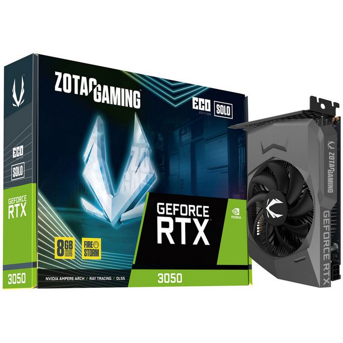 ZOTAC Gaming GeForce RTX 3050 Eco Solo, 8192 MB GDDR6 ZT-A30500R-10L