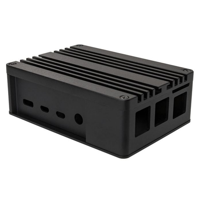 Akasa Raspberry Pi (Model Pi 4B) housing, aluminum - black A-RA08-M1B