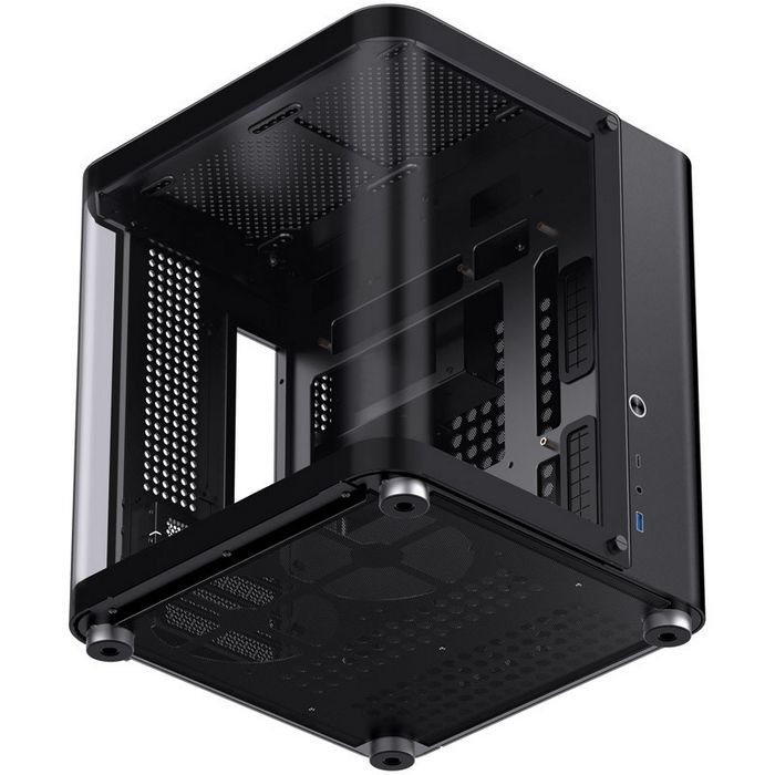 Jonsbo TK-1 2.0 Micro-ATX case, tempered glass - black-TK-1 BLACK