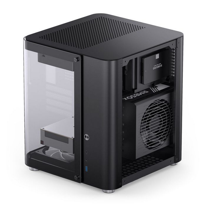 Jonsbo TK-1 2.0 Micro-ATX case, tempered glass - black-TK-1 BLACK
