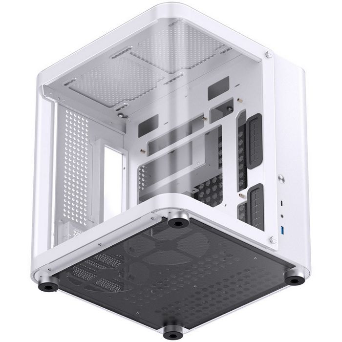 Jonsbo TK-1 2.0 Micro-ATX case, tempered glass - white-TK-1 WHITE