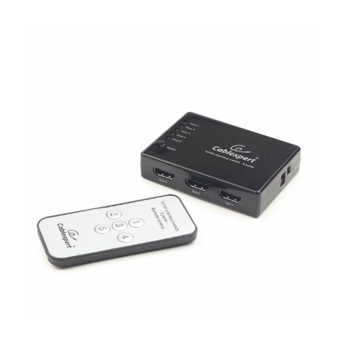 Gembird HDMI interface switch, 5 ports Infrared remote control