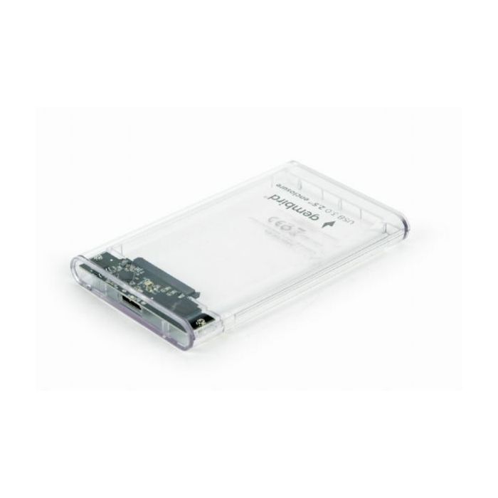 Gembird USB 3.0 2.5'' enclosure, for 9.5 mm drive, transparent plastic