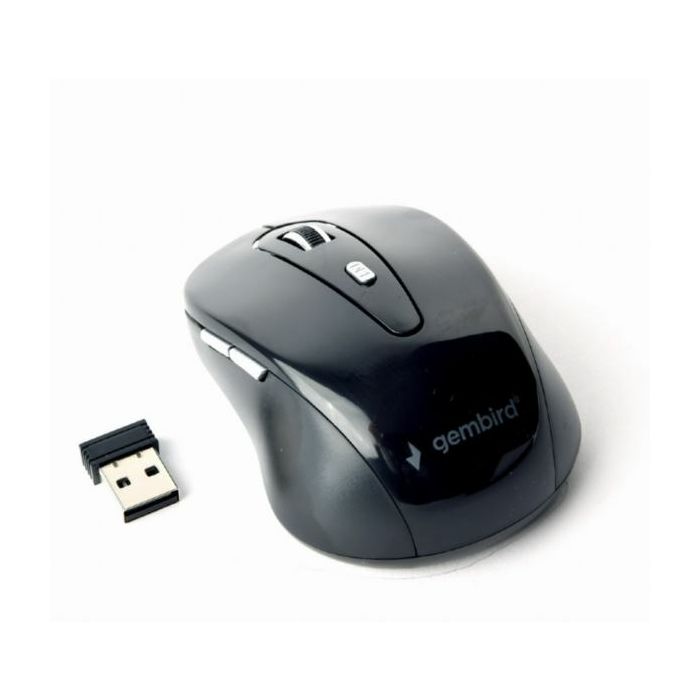 Gembird 6-button Wireless optical mouse, black