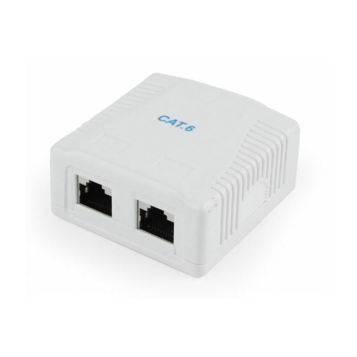 Gembird CAT6 FTP 2-port surface mount box