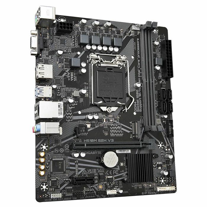 GIGABYTE H510M S2H V3, DDR4, SATA3, HDMI, USB3.2Gen1, LGA1200 mATX.