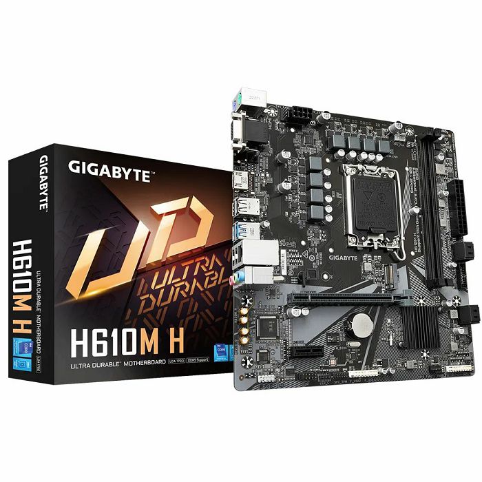 GIGABYTE H610M H, DDR5, SATA3, HDMI, USB3.2Gen1, LGA1700 mATX