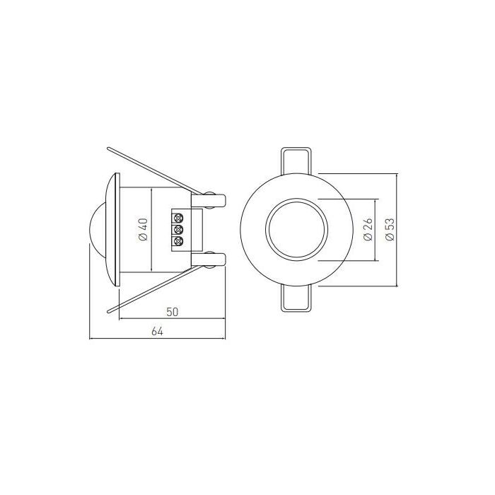 GTV IR built-in motion sensor, ceiling 360°