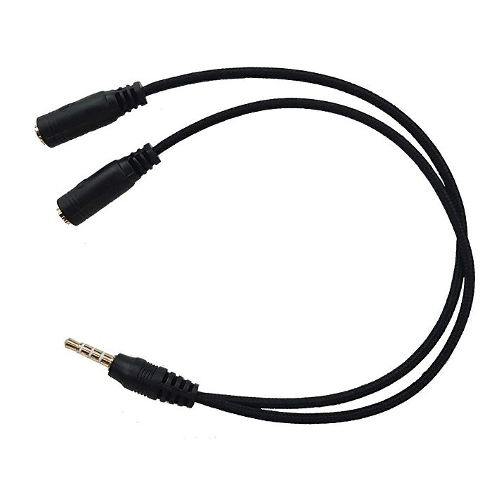 HAVIT adapter 3.5mm (M) to 2x 3.5mm (W - microphone + headphones)