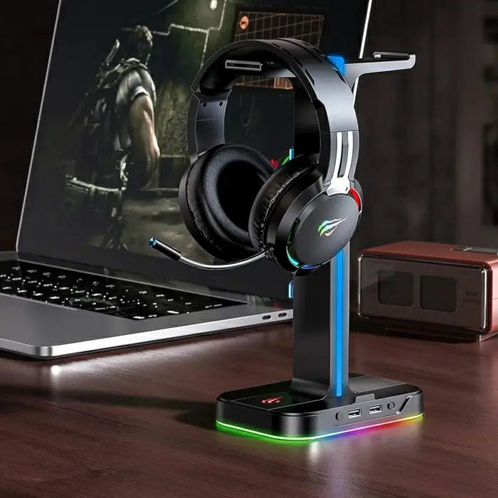 HAVIT Gamenote RGB LED Headphone Stand TH650