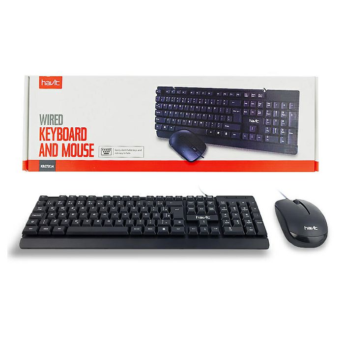 HAVIT wired keyboard and optical mouse set HV-KB272CM