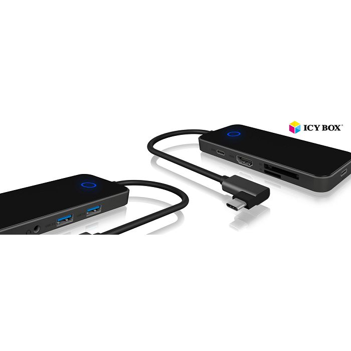 Icybox IB-DK4025-CPD USB-C docking station with "Power Delivery"