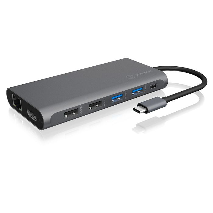 Icybox IB-DK4050-CPD docking station with Power Delivery 100W