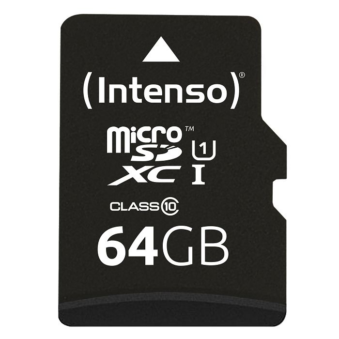 Intenso 64GB microSDXC UHS-I Class 10 Premium memory card