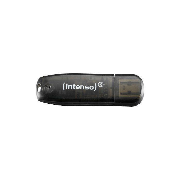 Intenso 16GB Rainbow Line USB 2.0 Memory Stick - Black