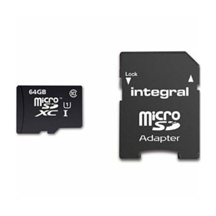 INTEGRAL 64GB MICRO SDXC class10 90MB / s MEMORY CARD + SD ADAPTER