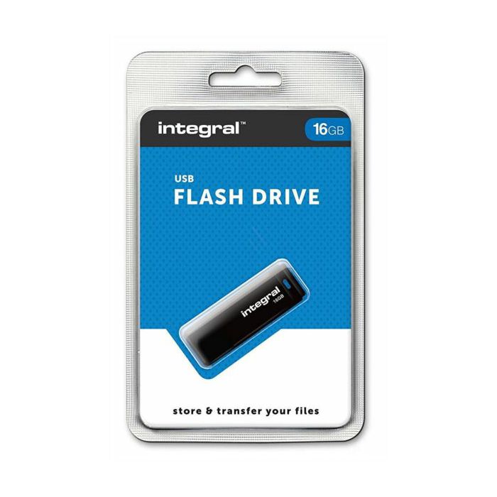 INTEGRAL BLACK 16GB USB2.0 memory stick