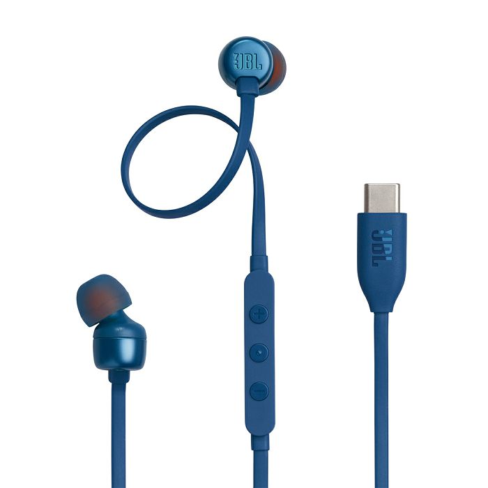 JBL USB-C wired headphones Tune 310C, blue