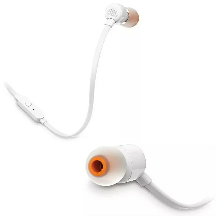 JBL Tune 110 In-ear headphones with microphone, white