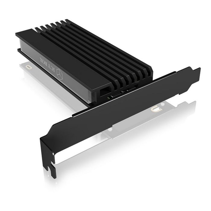 RaidSonic ICY BOX IB-PCI214M2-HSL - interface adapter - M.2 Card - PCIe 3.0 x4
 - IB-PCI214M2-HSL