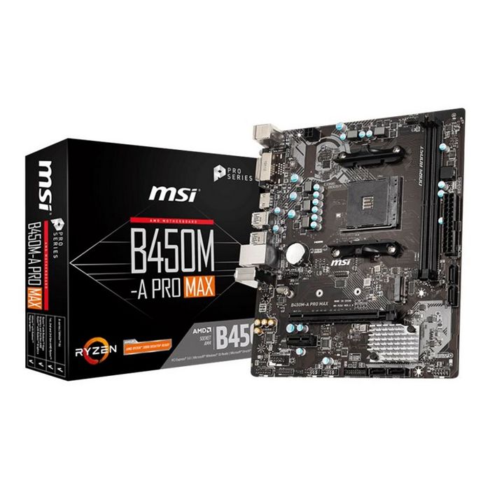 MSI B450M-A PRO MAX - motherboard - micro ATX - Socket AM4 - AMD B450
 - 7C52-001R