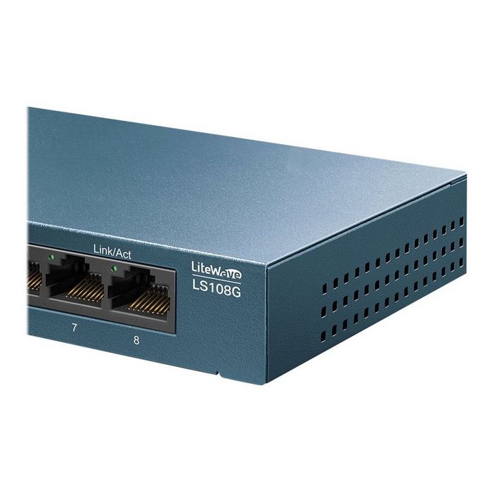 TP-Link LiteWave LS108G - switch - 8 ports - unmanaged
 - LS108G