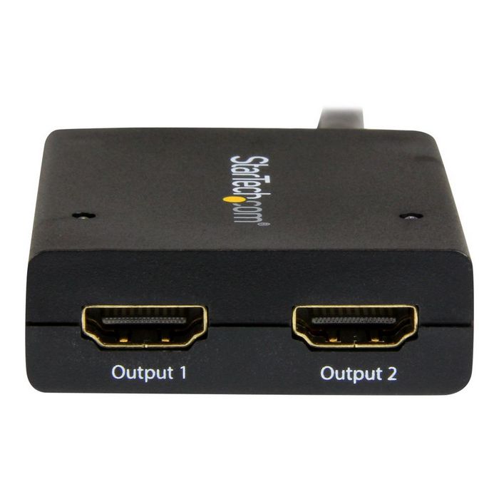StarTech.com HDMI Cable Splitter - 2 Port - 4K 30Hz - Powered - HDMI Audio / Video Splitter - 1 in 2 Out - HDMI 1.4 - video/audio splitter - 2 ports
 - ST122HD4KU