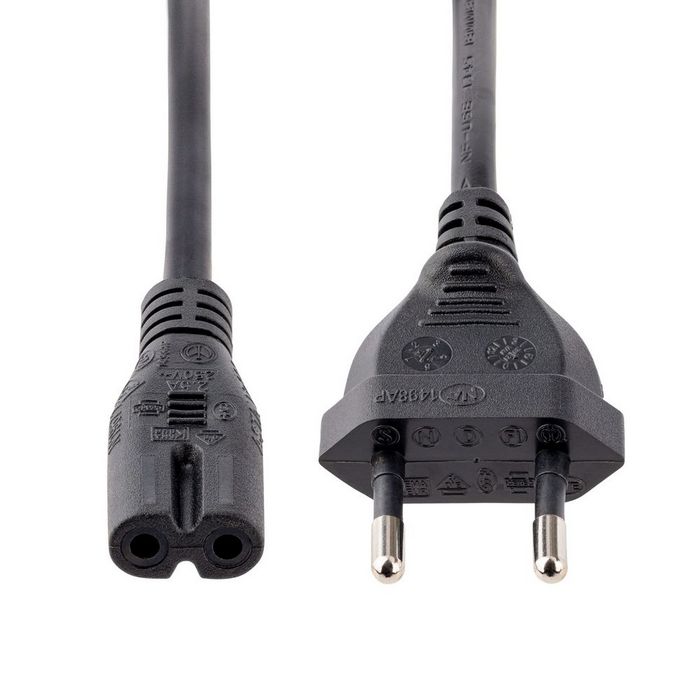 StarTech.com Laptop Power Cable - Euro Plug/IEC 60320 C7 - 1 m
 - PXTNB2SEU1M