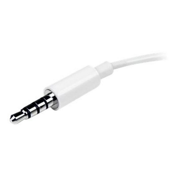 StarTech.com 4 Position Microphone and Headphone Splitter 3.5 mm 4 Pin / 4 Pole Mic and Audio Combo Splitter Cable (MUYHSMFFADW) - headset splitter - 15.25 cm
 - MUYHSMFFADW