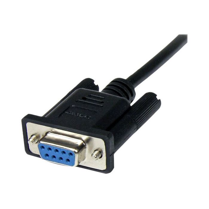 StarTech.com 1m Black DB9 RS232 Serial Null Modem Cable F/M - DB9 Male to Female - 9 pin Null Modem Cable - 1x DB9 (M), 1x DB9 (F), Black - null modem cable - 1 m
 - SCNM9FM1MBK