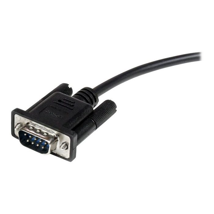 StarTech.com 0.5m Black Straight Through DB9 RS232 Serial Cable - DB9 RS232 Serial Extension Cable - Male to Female Cable - 50cm (MXT10050CMBK) - serial extension cable - 50 cm
 - MXT10050CMBK