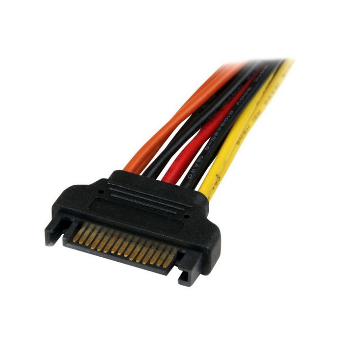 StarTech.com 6in Latching SATA Power Y Splitter Cable Adapter - M/F - 6 inch Serial ATA Power Cable Splitter - SATA Power Y Cable Adapter - power splitter - 15.24 cm
 - PYO2LSATA