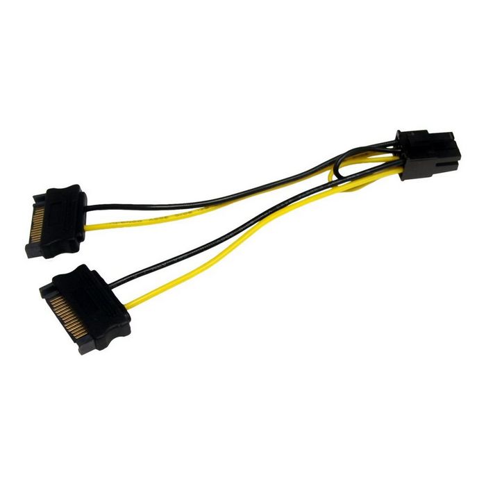 StarTech.com 6in SATA Power to 6 Pin PCI Express Video Card Power Cable Adapter - SATA to 6 pin PCIe power - power cable - 15 cm
 - SATPCIEXADAP