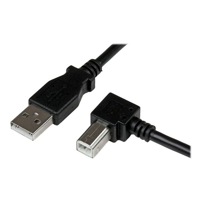 StarTech.com 2m USB 2.0 A to Right Angle B Cable Cord - 2 m USB Printer Cable - Right Angle USB B Cable - 1x USB A (M), 1x USB B (M) (USBAB2MR) - USB cable - 2 m
 - USBAB2MR
