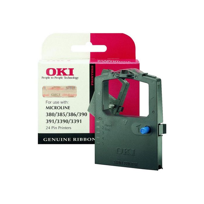 OKI - 1 - black - print ribbon
 - 09002309