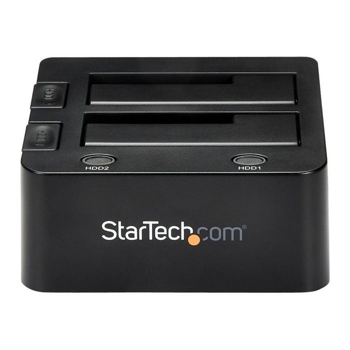 StarTech.com Dual-Bay USB 3.0 to SATA Hard Drive Docking Station, USB Hard Drive Dock, External 2.53.5 SATA IIIIII, SSDHDD Docking Station, Hot-Swap Hard Drive Bay - Top-Loading -  - SDOCK2U33