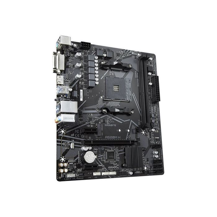 Gigabyte A520M H - 1.0 - motherboard - micro ATX - Socket AM4 - AMD A520
 - A520M H