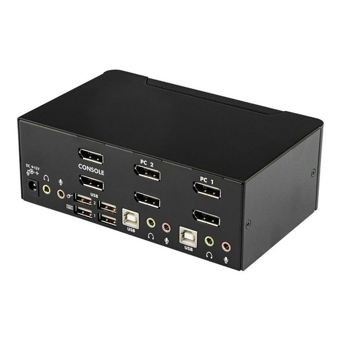 StarTech.com 2-Port DisplayPort KVM Switch - Dual-Monitor - 4K 60 - with Audio &amp; USB Peripheral Support - DP 1.2 - USB Hub (SV231DPDDUA2) - KVM / audio / USB switch - 2 ports
 - SV231DPDDUA2