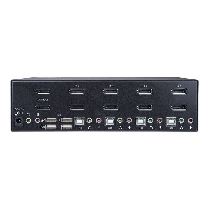 StarTech.com DisplayPort KVM - 4 port - 4K 60Hz - Dual Monitor KVM - DisplayPort Switch - KVM DisplayPort - Desktop KVM Switch (SV431DPDDUA2) - KVM / audio / USB switch - 4 ports - - SV431DPDDUA2