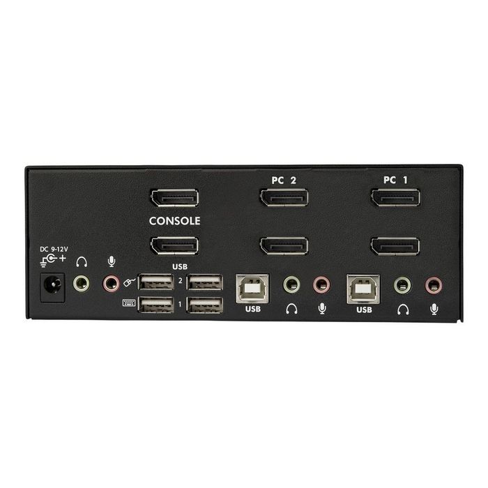 StarTech.com Dual Monitor DisplayPort KVM Switch - 2 Port - USB 2.0 Hub - Audio and Microphone - DP KVM Switch (SV231DPDDUA) - KVM / audio switch - 2 ports
 - SV231DPDDUA