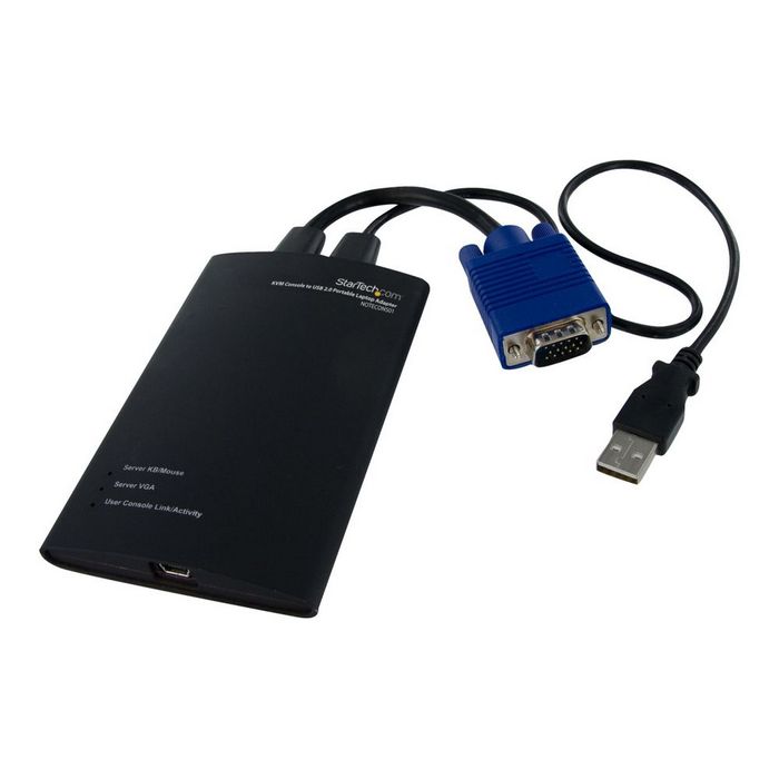 StarTech.com Crash Cart Adapter - 1920 x 1200 - Portable Laptop USB 2.0 to KVM Console (NOTECONS01) - KVM switch - 1 ports
 - NOTECONS01