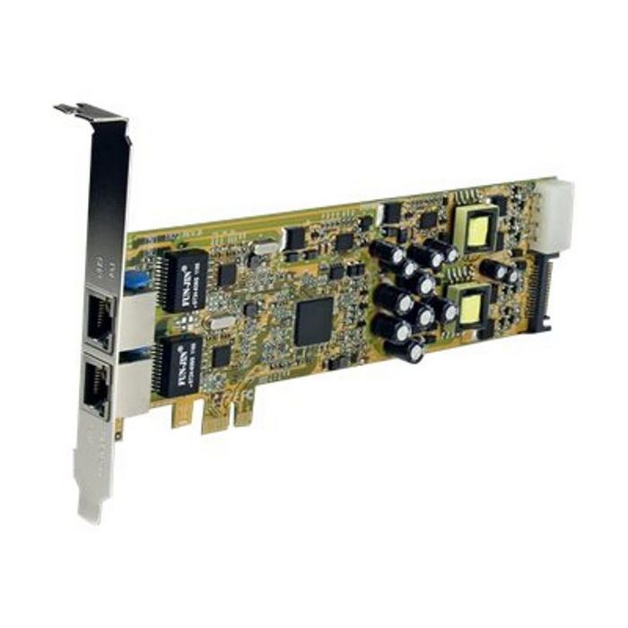 StarTech.com Dual Port PCI Express Gigabit Ethernet Network Card Adapter - 2 Port PCIe NIC 10/100/100 Server Adapter with PoE PSE (ST2000PEXPSE) - network adapter - PCIe - Gigabit  - ST2000PEXPSE