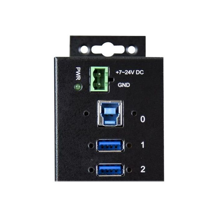StarTech.com 10-Port USB 3.0 Hub - Metal Industrial USB-A Hub with ESD &amp; Surge Protection - Din Rail, Wall or Desk Mountable - TAA Compliant USB Expander Hub (ST1030USBM) - hub - ST1030USBM