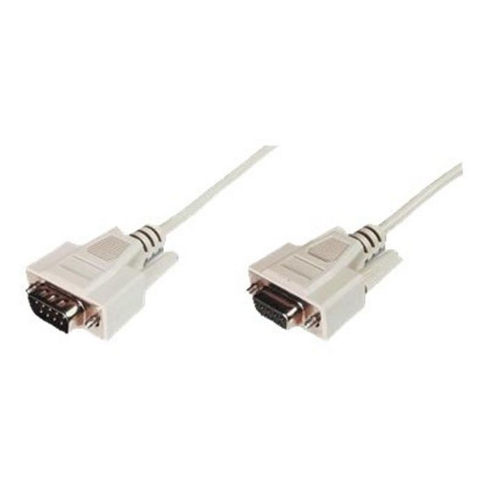 DIGITUS Data transfer extension cable - DSUB (9-pin)/DSUB (9-pin) - 2 m
 - AK-610203-020-E