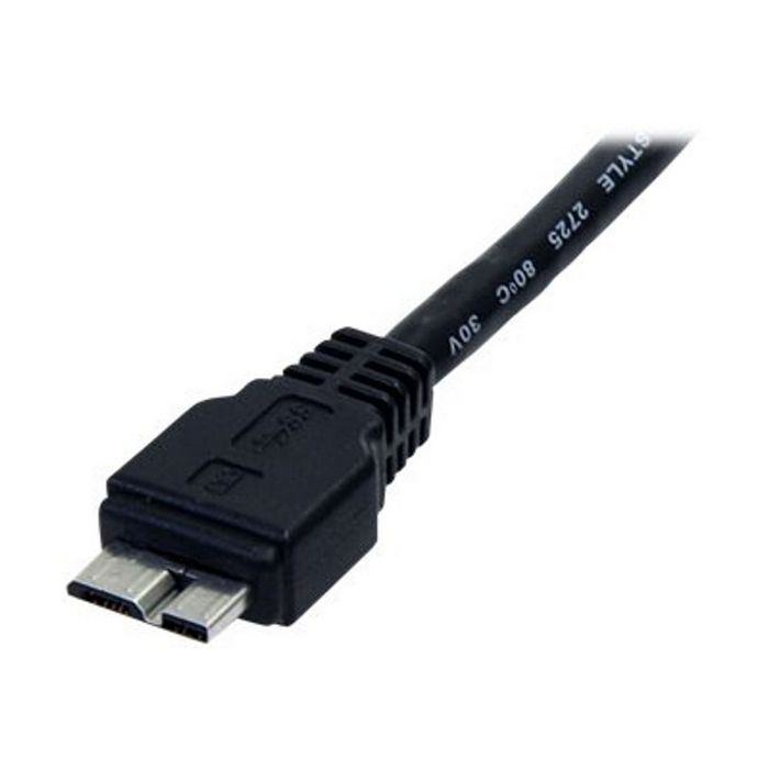 StarTech 0.5m 1.5ft Black SuperSpeed USB 3.0 Cable A to
