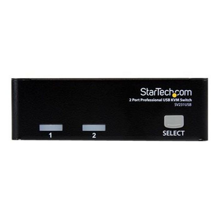StarTech.com 2 Port Professional USB KVM Switch Kit with Cables - KVM switch - 2 ports
 - SV231USBGB