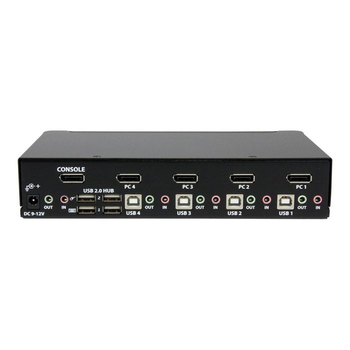 StarTech.com 4 Port DisplayPort KVM Switch w/ Audio - USB, Keyboard, Video, Mouse, Computer Switch Box for 2560x1600 DP Monitor (SV431DPUA) - KVM / audio / USB switch - 4 ports
 - SV431DPUA