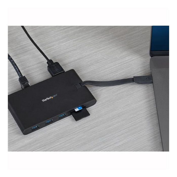 StarTech.com USB-C 8-in-1-Multiport-Adapter DKT30CHVSCPD - 3 x USB 3.0/SD/MicroSD/GbE/HDMI/VGA
 - DKT30CHVSCPD