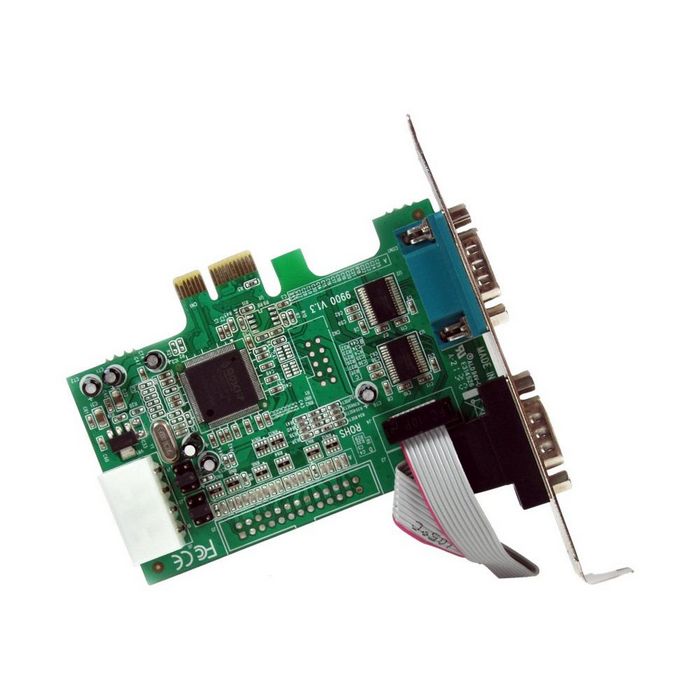 StarTech.com 2 Port Native PCI Express RS232 Serial Adapter Card with 16550 UART - serial adapter - PCIe - RS-232 x 2
 - PEX2S553